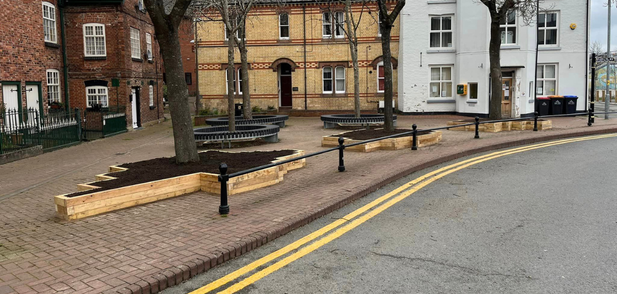 Image for the article New flower beds for the town centre