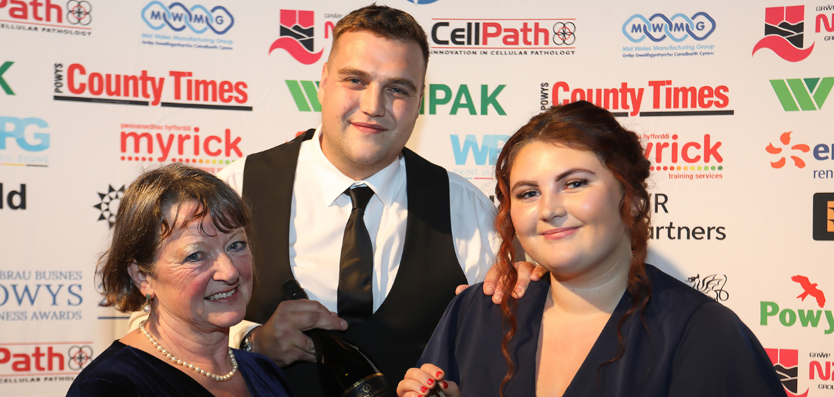 The image for Landlords toast success after winning a Powys Business Award