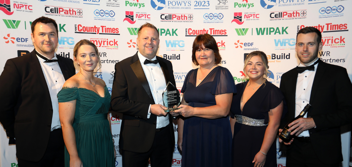 Image for the article Local company wins Powys award for prioritising staff training 