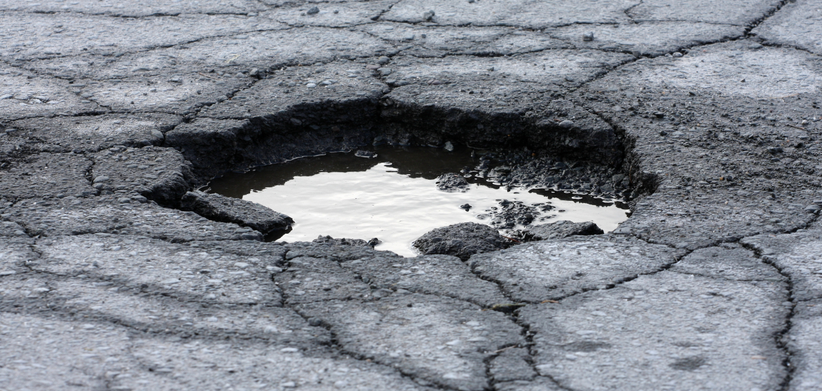 The image for Pothole repairs increase by 286%